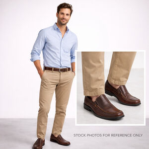 Clarks Men 9.5M Brown Leather Loafers Slip On Work Dress Shoes Office Casual